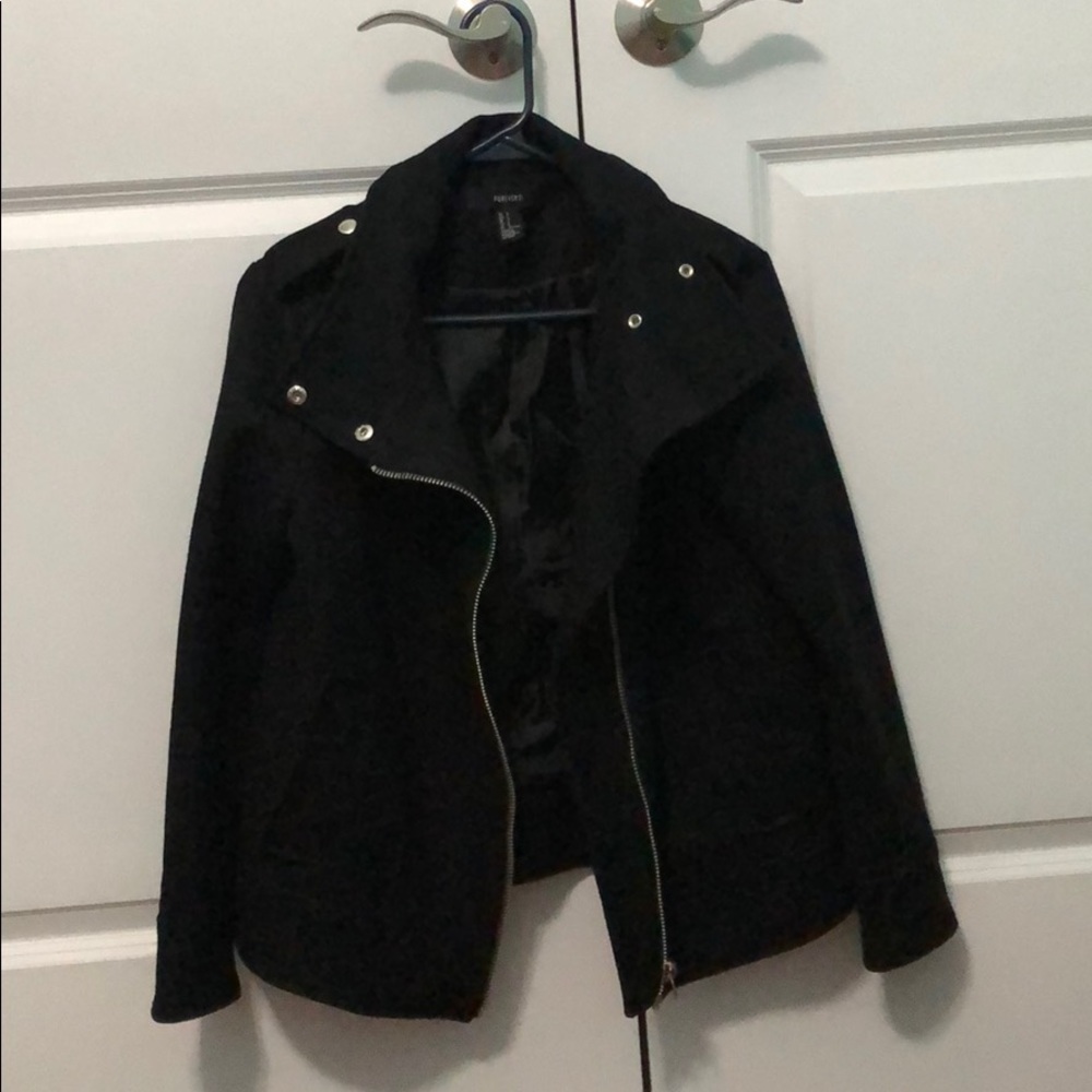 F21 Black Coat